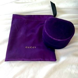 Gucci ring holder and bag